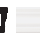 Royal 11/16 In. W. x 2-1/4 In. H. x 12 Ft. L. White PVC Colonial Casing Image 1