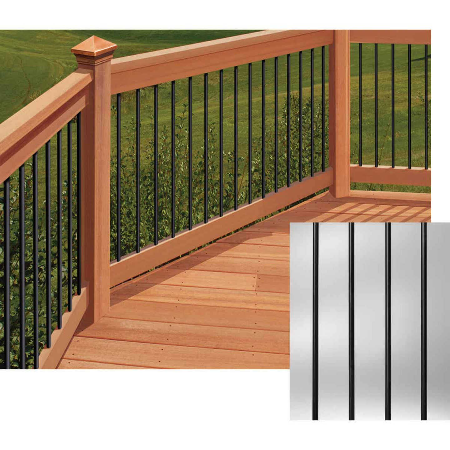 Deckorators 32 In. Black Aluminum Classic Baluster (10-Pack) Image 1