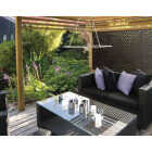 Deckorators 4 Ft. W x 8 Ft. L x 1/8 In. Thick Black Vinyl Privacy Lattice Panel Image 2