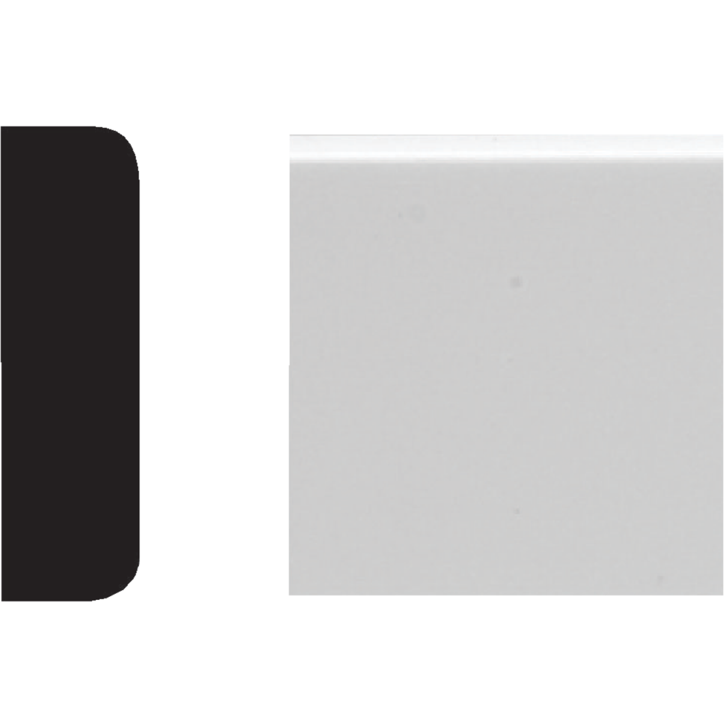 Royal 1/4 In. x 3/4 In. x 8 Ft. White PVC Screen Molding Image 1