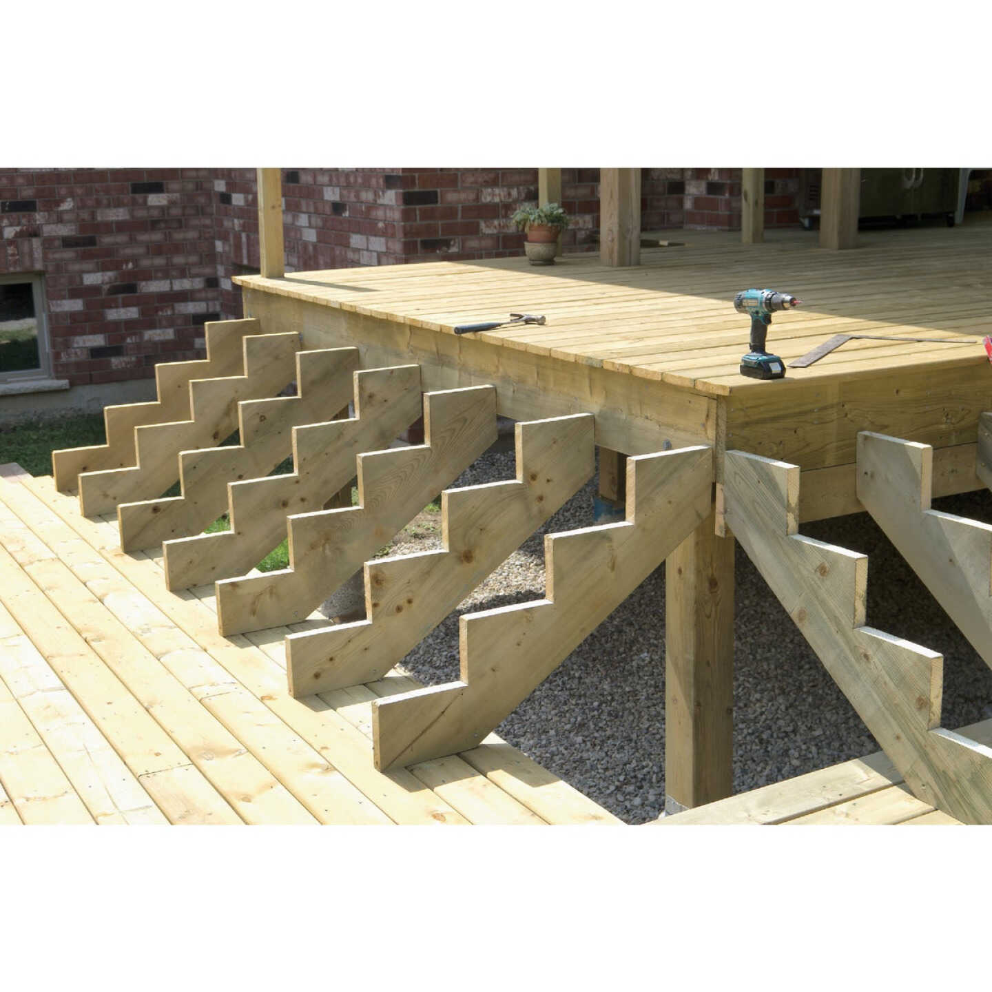 Kitzmans 3-Step Pressure Treated Precut Stair Stringer Image 2