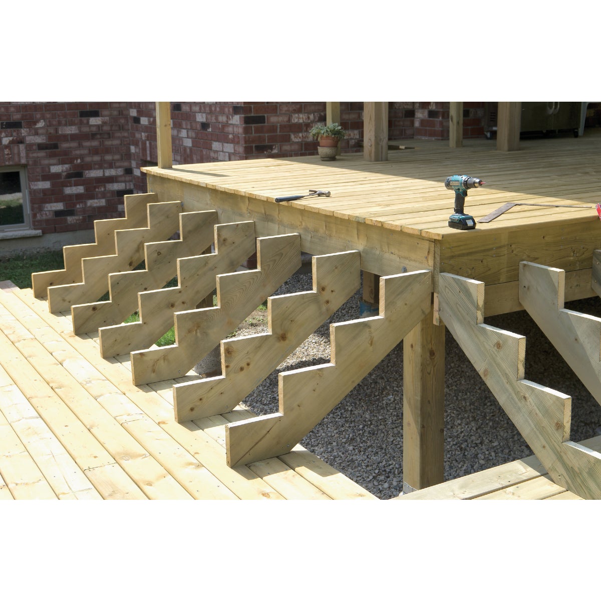 Kitzmans 5-Step Pressure Treated Precut Stair Stringer Image 2