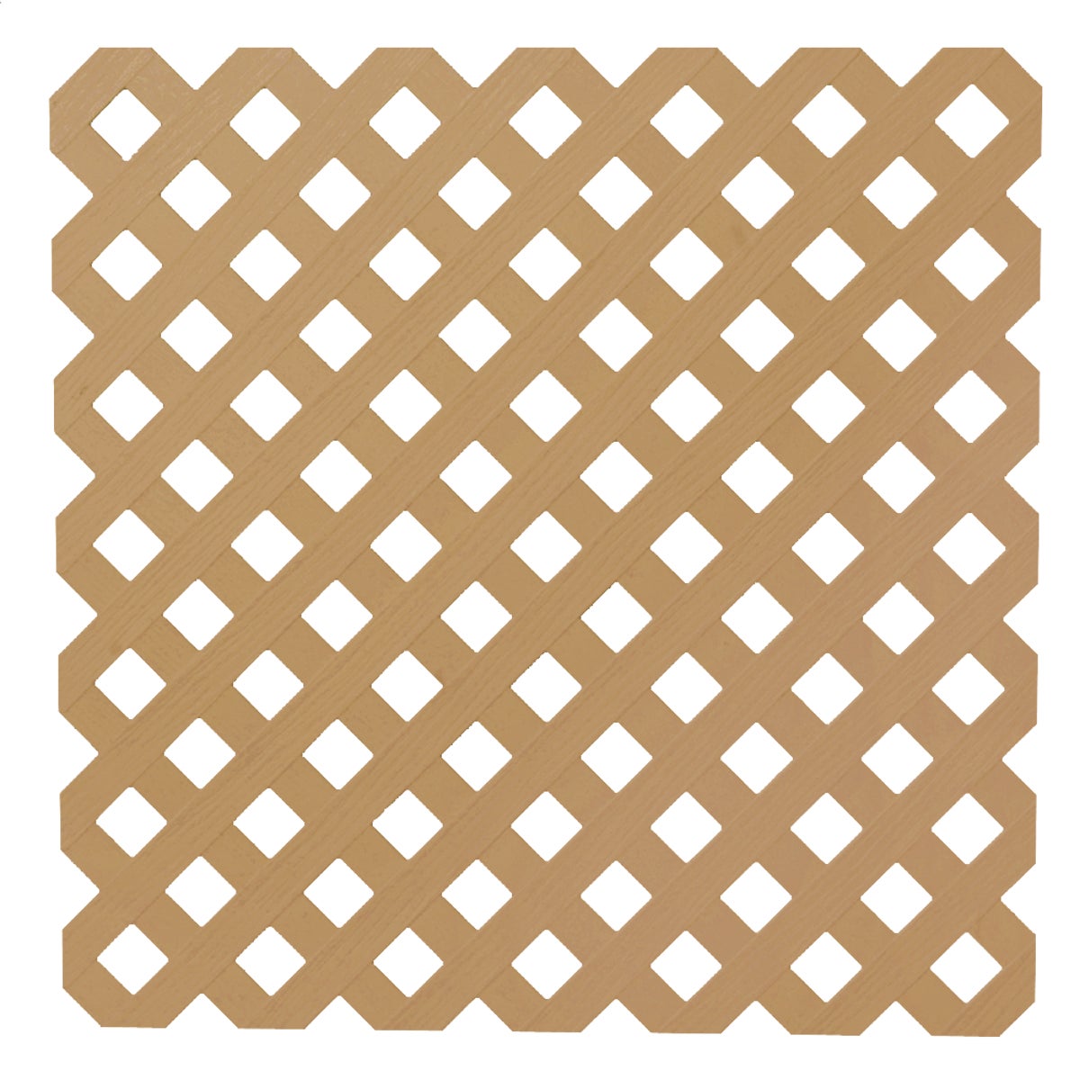 Deckorators 4 Ft. W x 8 Ft. L x 1/8 In. Thick Cedar Colored Vinyl Privacy Lattice Panel