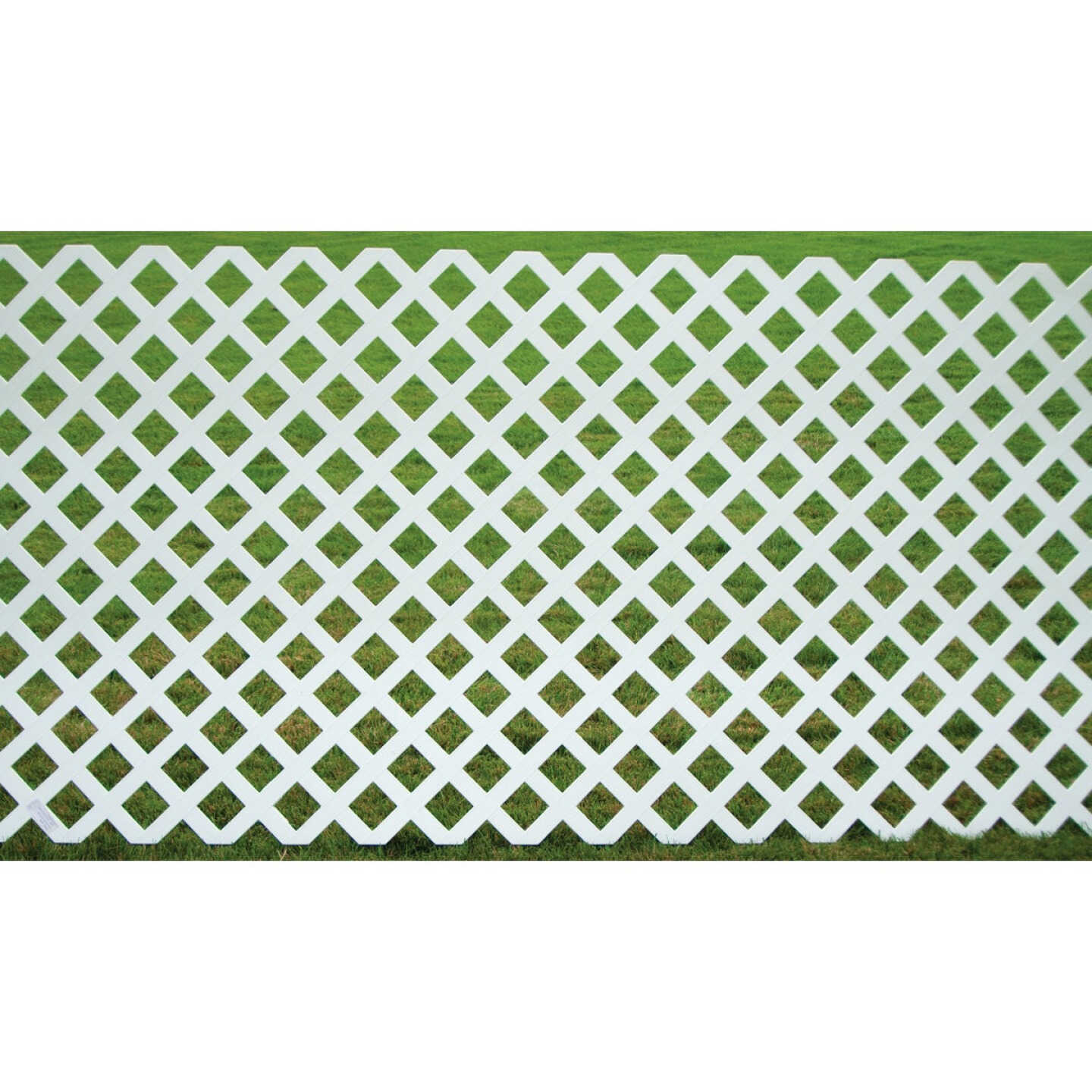 Deckorators 4 Ft. W x 8 Ft. L x 1/8 In. Thick White Vinyl Lattice Panel Image 2