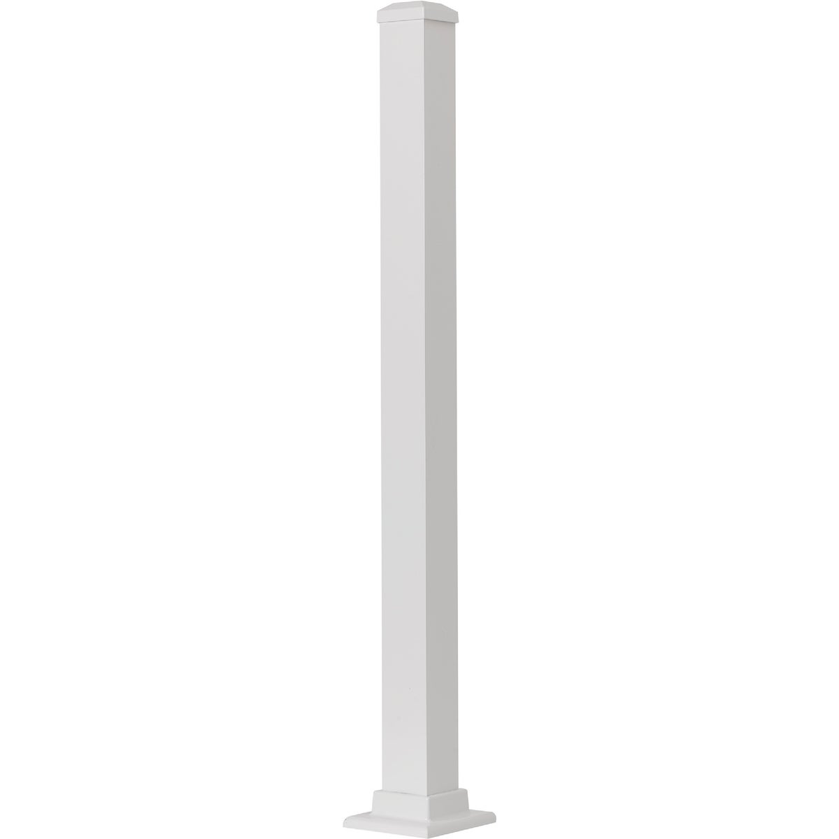 Gilpin Summit 2-1/2 In. x 2-1/2 In. x 37 In. White Aluminum Railing Newel Post