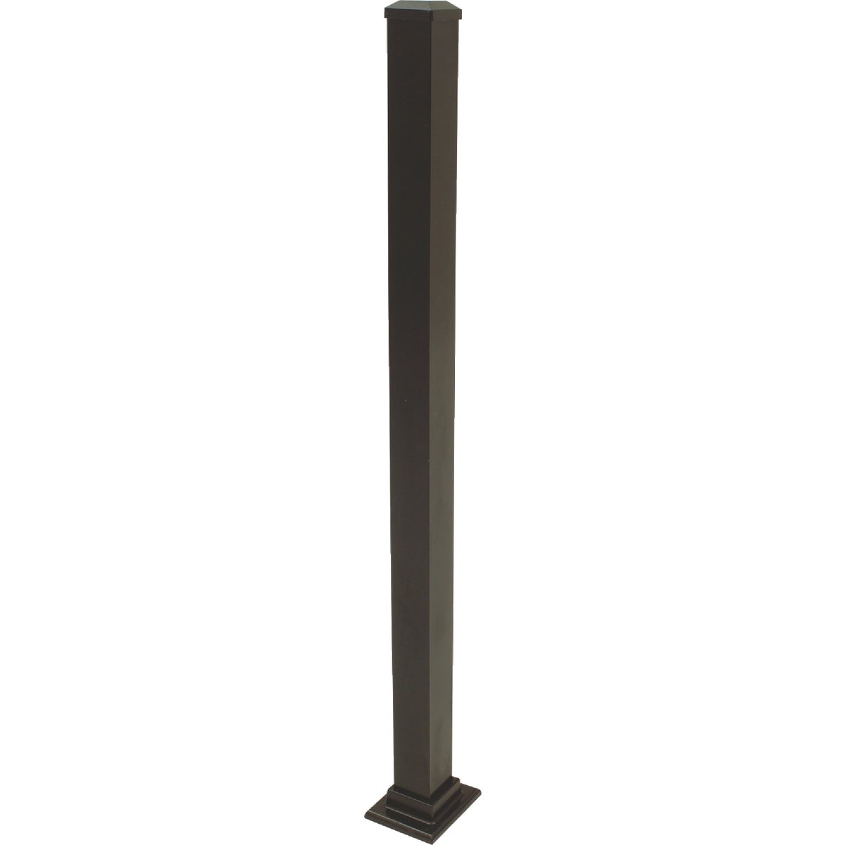 Gilpin Summit 2-1/2 In. x 2-1/2 In. x 37 In. Black Aluminum Railing Newel Post