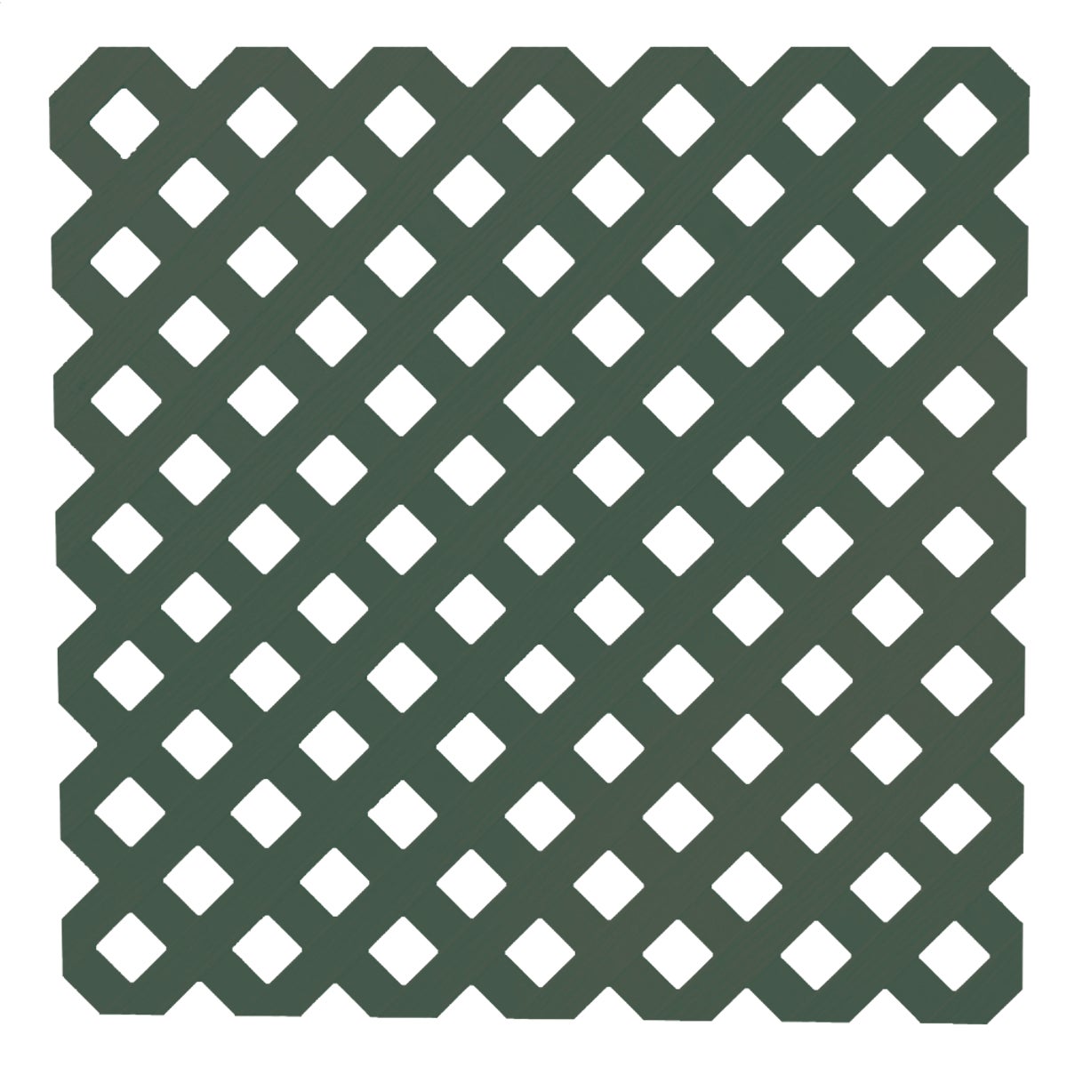 Deckorators 4 Ft. W x 8 Ft. L x 1/8 In. Thick Dark Green Vinyl Privacy Lattice Panel