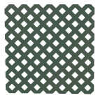 Deckorators 4 Ft. W x 8 Ft. L x 1/8 In. Thick Dark Green Vinyl Privacy Lattice Panel Image 1