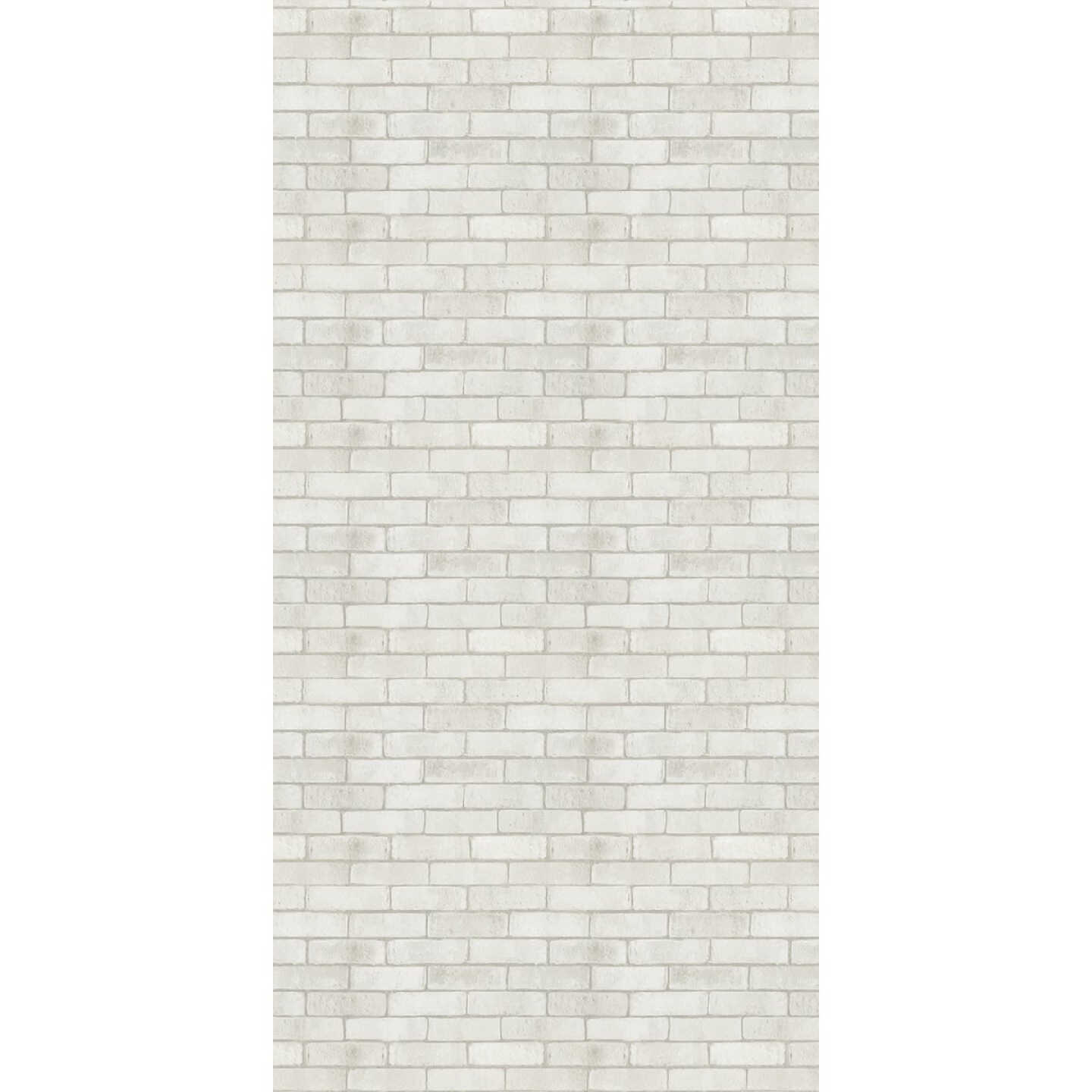 Global Product Sourcing 1/4 In. x 4 Ft. x 8 Ft. White Brick Vinyl Paper Overlay Plywood Wall Panel Image 1