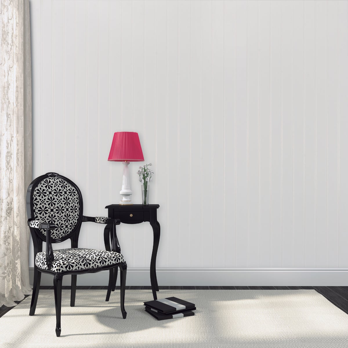 Global Product Sourcing 3/16 In. x 4 Ft. x 8 Ft. True White Beadboard Panel Image 2