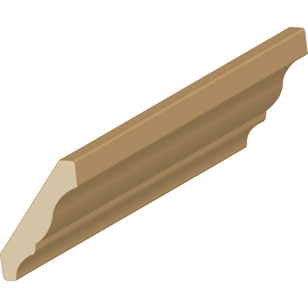 Cedar Creek LWM51 9/16 In. W. x 3-1/4 In. H. x 8 Ft. L. Solid Pine Crown Molding