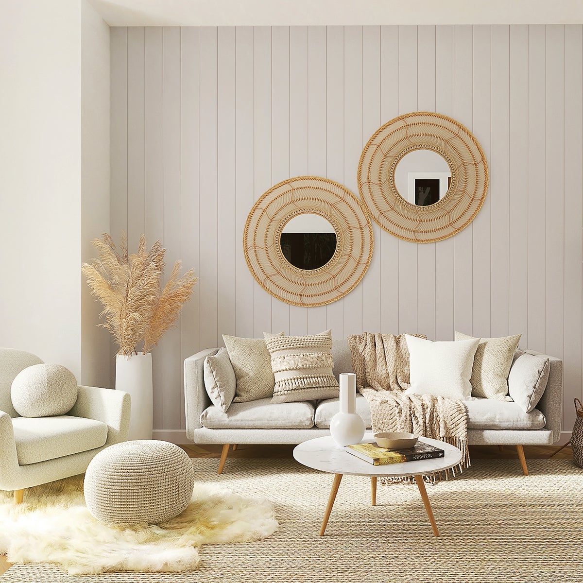 Global Product Sourcing 7/32 In. x 4 Ft. x 8 Ft. White Nickel Gap Shiplap Panel Image 2