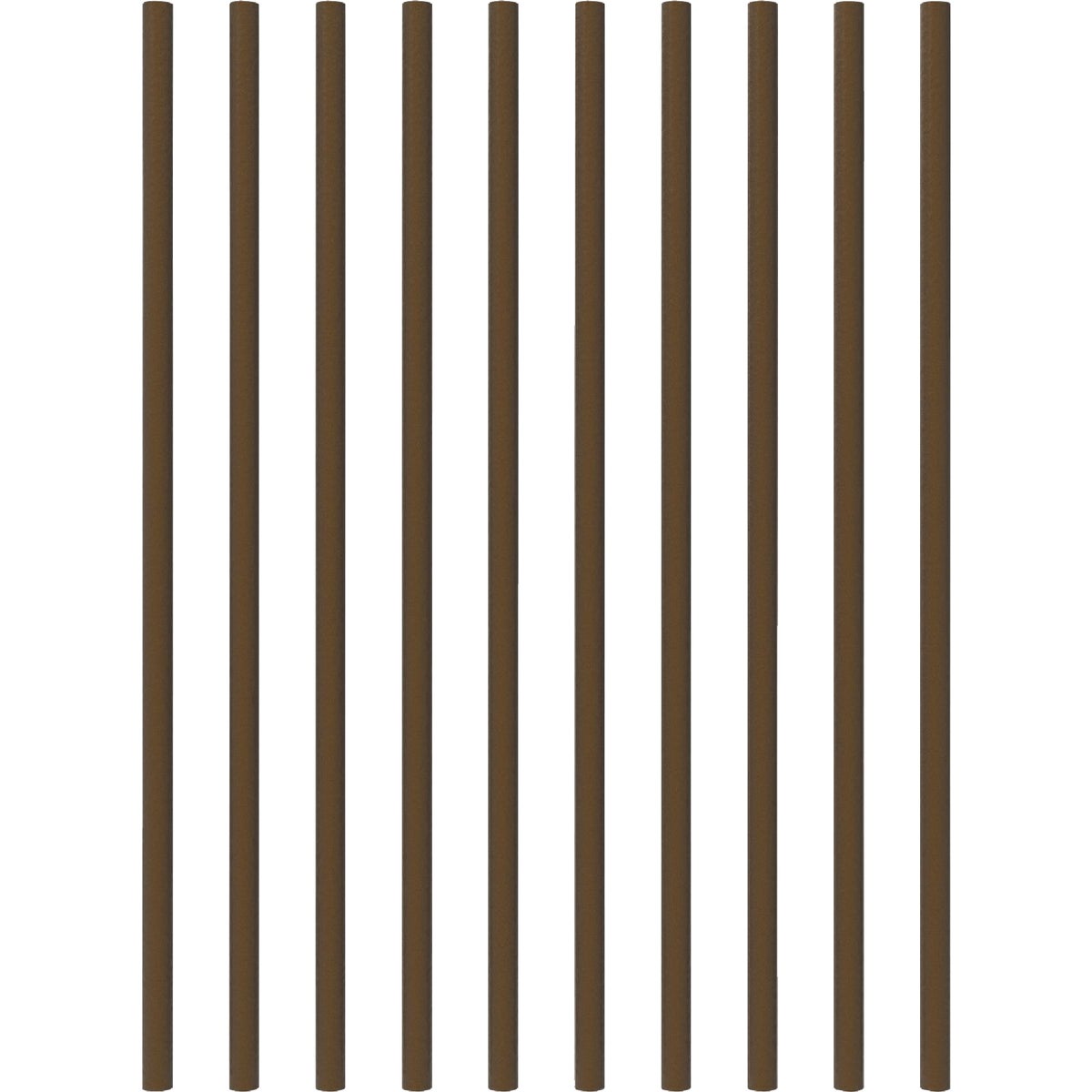 Fortress Building Products 26 In. x 3/4 In. Antique Bronze Galvanized Steel Round Railing Baluster (10-Pack)