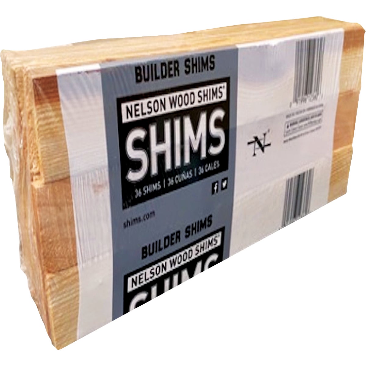 Nelson Wood Shims 12 In. L. Fir Wood Builder Shim (36-Count)