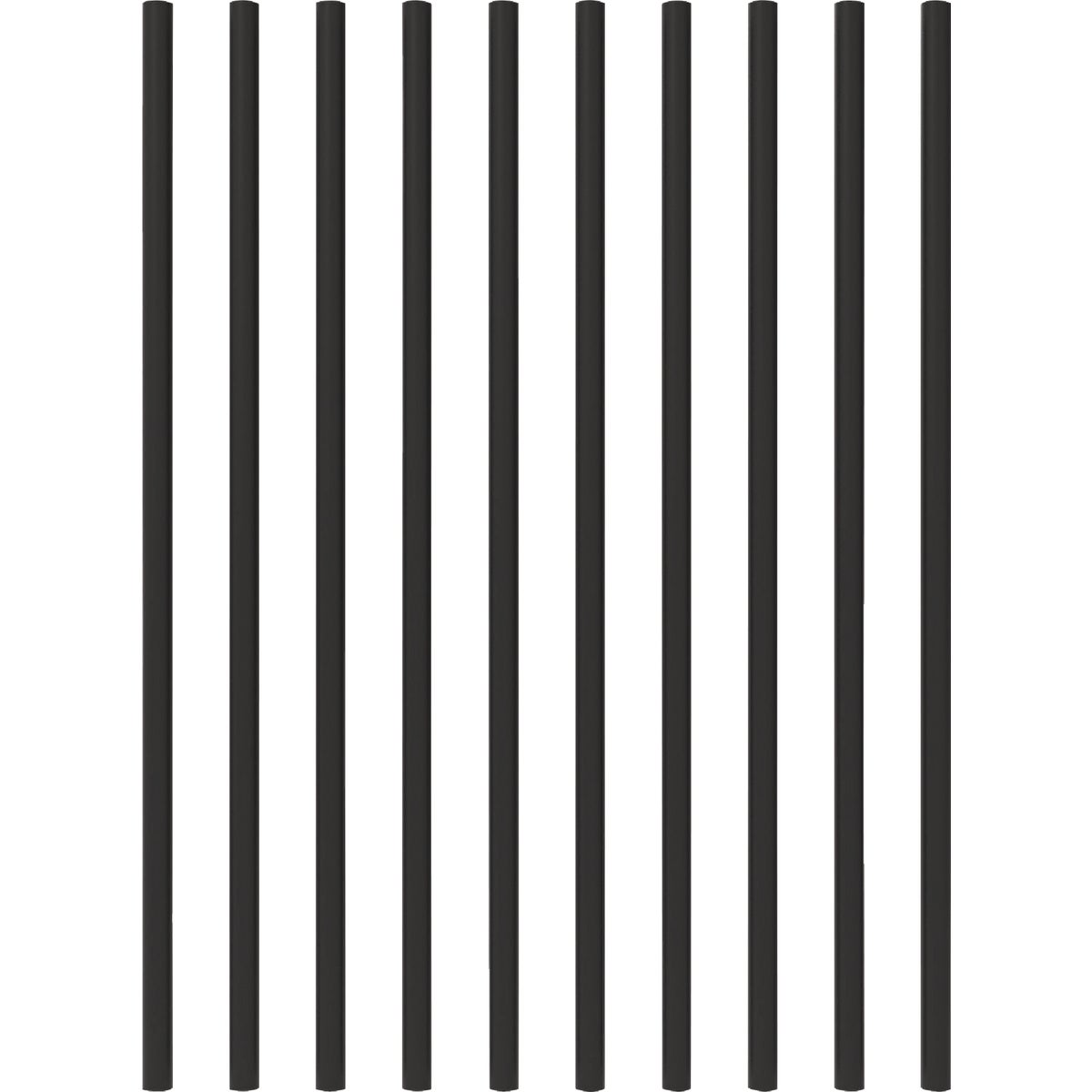 Fortress Building Products 26 In. x 3/4 In. Black Sand Galvanized Steel Round Railing Baluster (10-Pack)