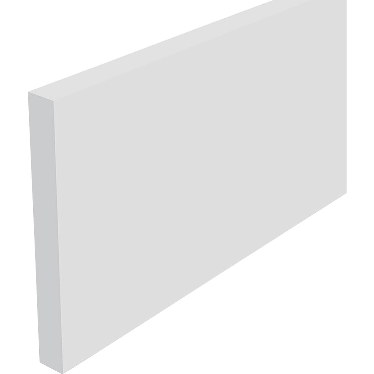 Westlake Royal Building Products Craftsman 3/8 In. W. x 1-1/2 In. H. x 8 Ft. L. White PVC Flat Trim