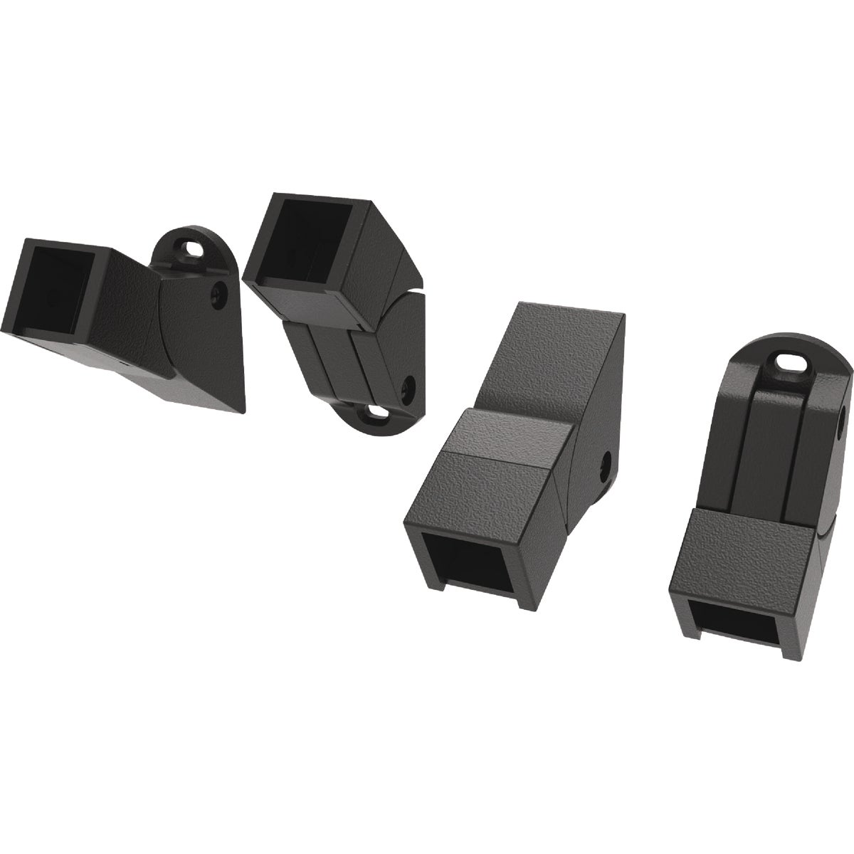 Fortress Building Products Fe26 Black Sand Galvanized Steel Simplified Stair Bracket (4-Piece)