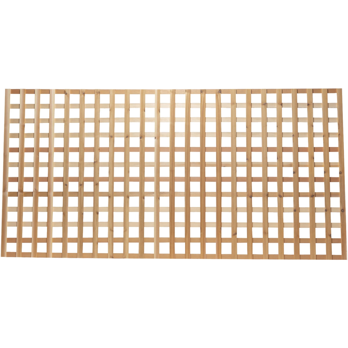 Real Wood Products 4 Ft. W x 8 Ft. L x 11/16 In. Thick Natural Western Red Cedar Heavy-Duty Lattice Panel