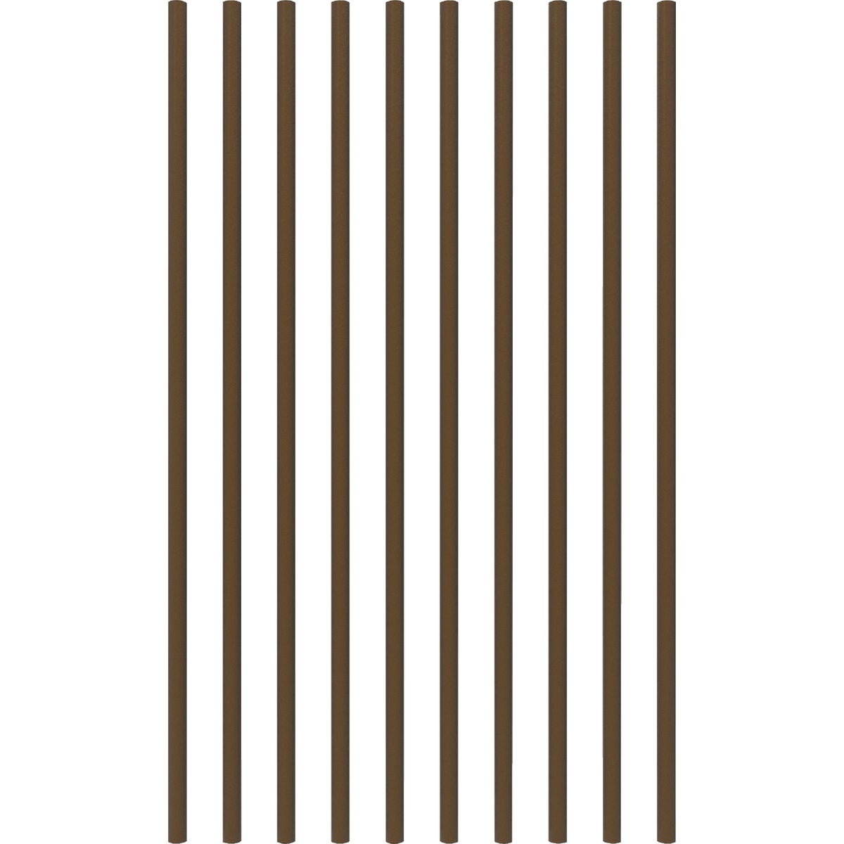 Fortress Building Products 32 In. x 3/4 In. Antique Bronze Galvanized Steel Round Railing Baluster (10-Pack)