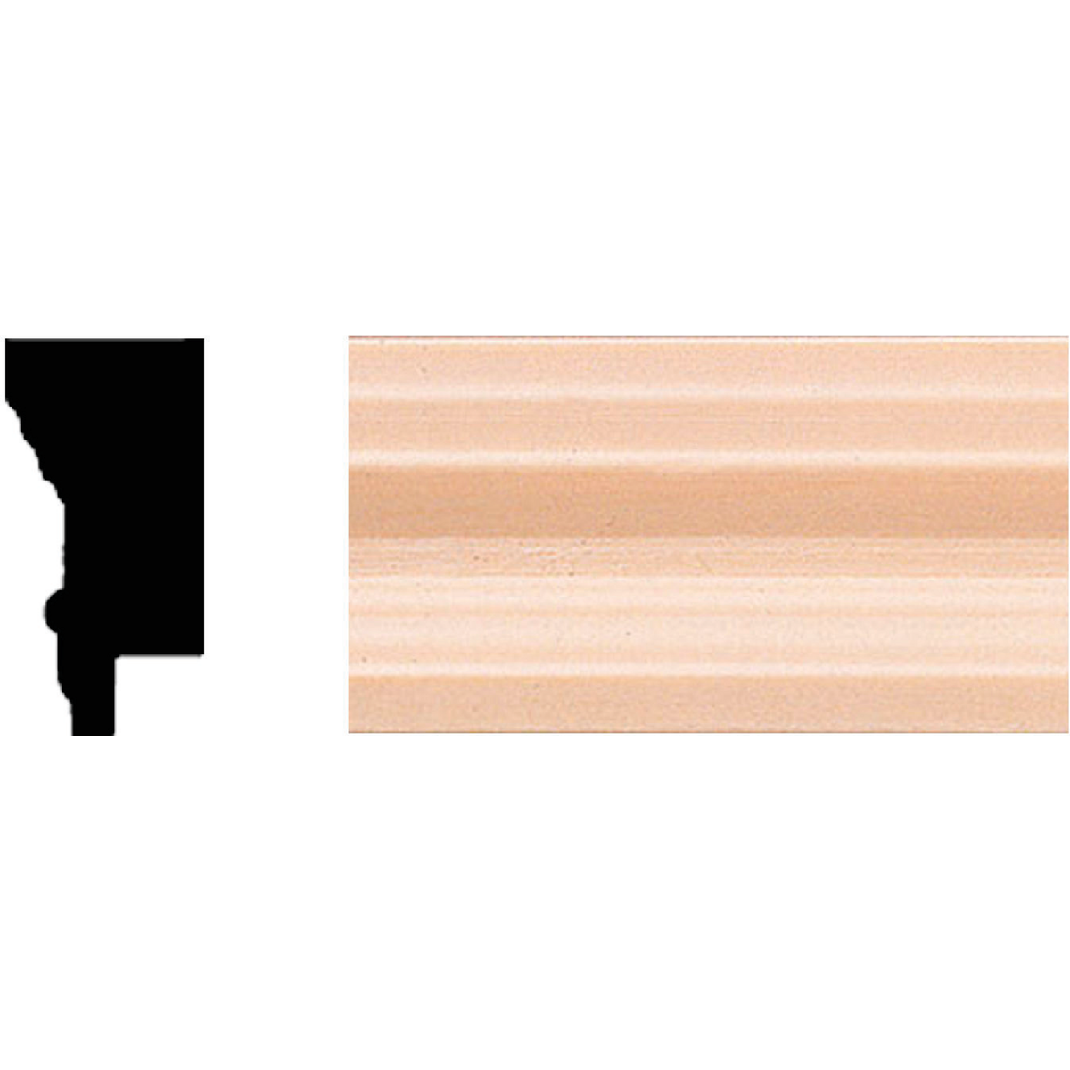 House of Fara 1-1/4 In. x 8 Ft. Hardwood Picture Frame Molding