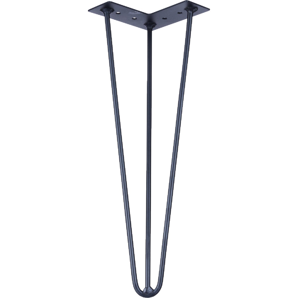 Waddell 16 In. Black Metal 3-Prong Hairpin Table Leg