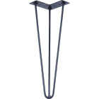 Waddell 16 In. Black Metal 3-Prong Hairpin Table Leg Image 1