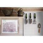 Global Product Sourcing 3/16 In. x 4 Ft. x 8 Ft. White Tempered Hardboard Pegboard Image 2