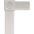 House of Fara 7/8 In. x 3-1/2 In. Unfinished Red Oak Rosette Block Image 2