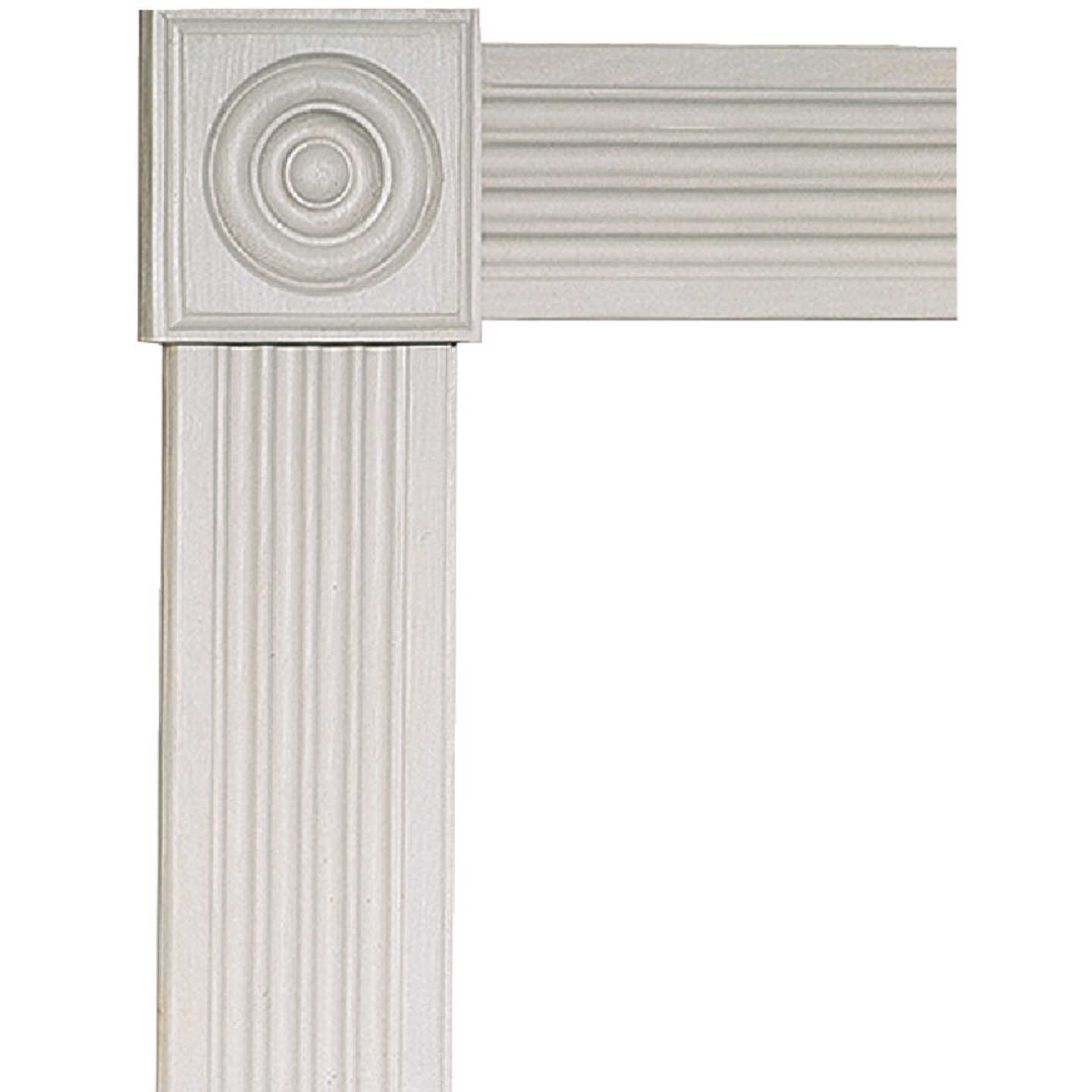 House of Fara 7/8 In. x 3-1/2 In. Unfinished Red Oak Rosette Block Image 2