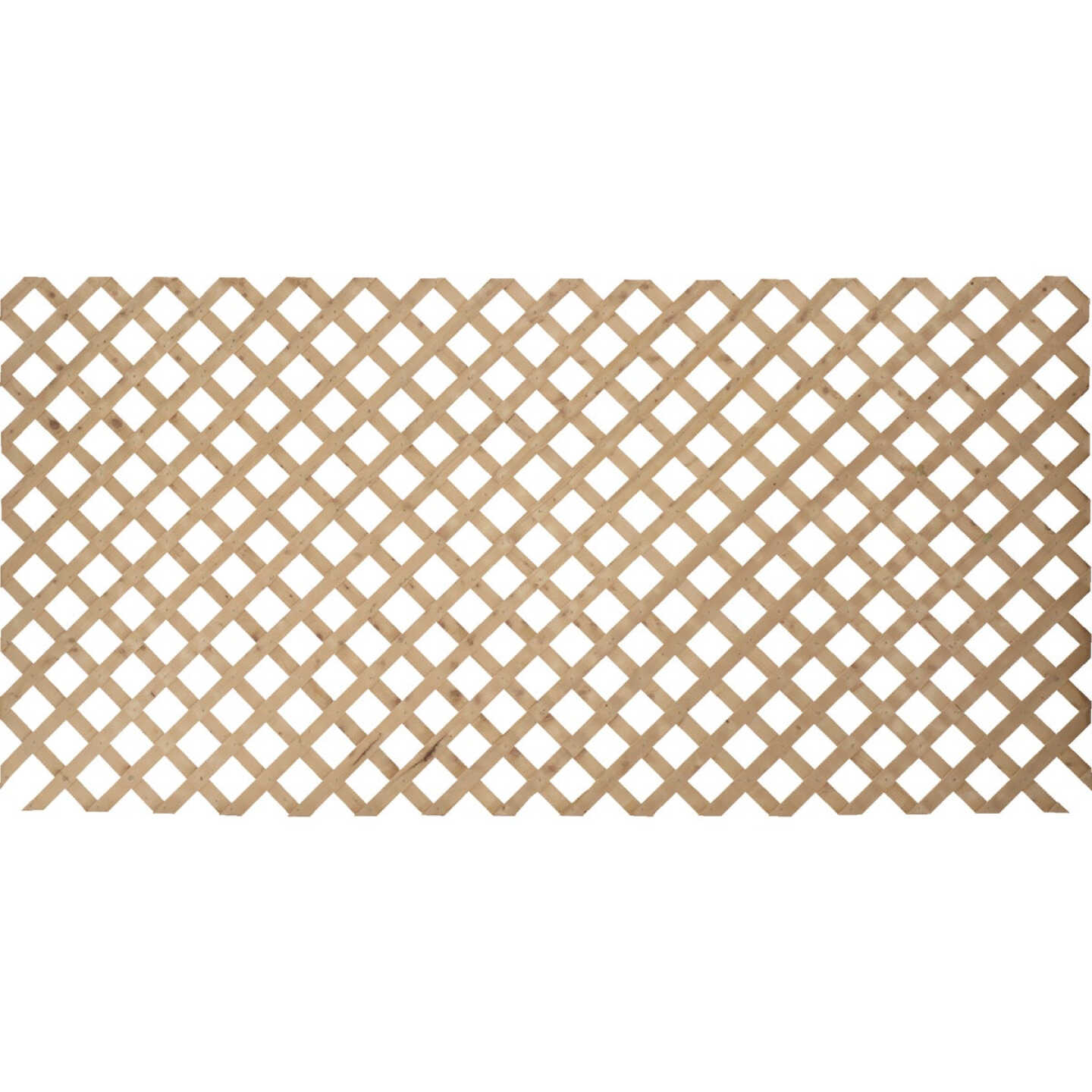 Outdoor Essentials 4 Ft. W x 8 Ft. L x 3/4 In. Thick Treated Wood Lattice Panel Image 1