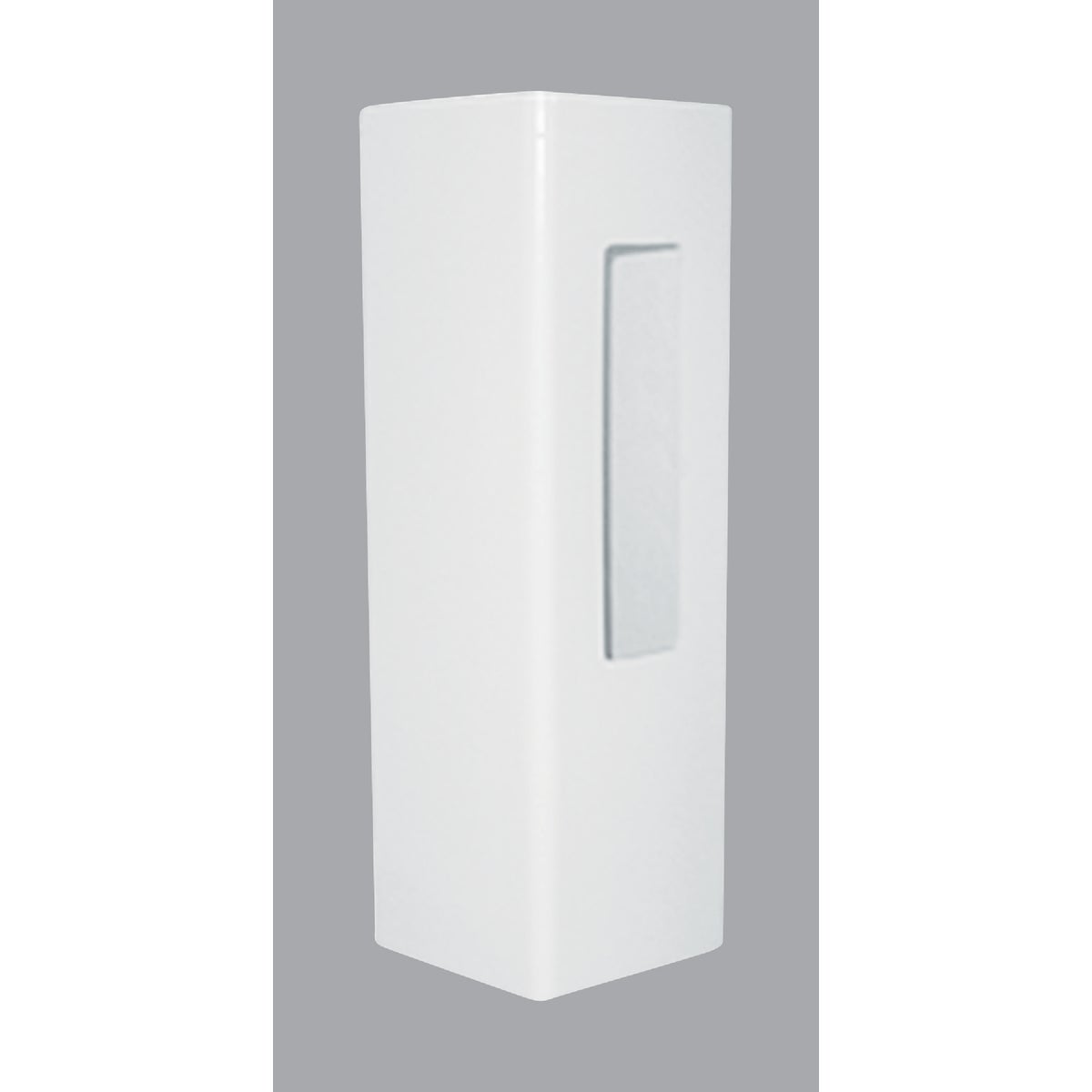 Outdoor Essentials 5 In. x 5 In. x 60 In. White End 2-Rail Fence Vinyl Post