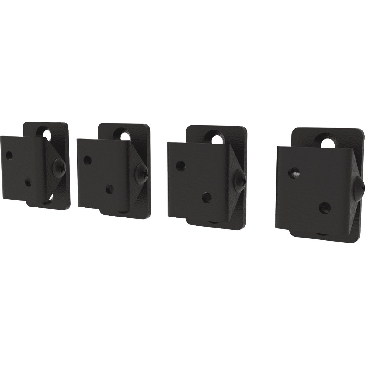 Fortress Building Products Fe26 Black Sand Galvanized Steel Angle Adapter Bracket (4-Piece)