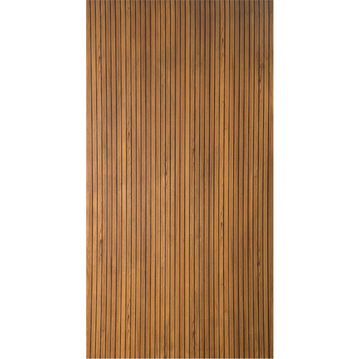 American Pacific 1/4 In. x 4 Ft. x 8 Ft. Fluted Teak Wall Paneling Image 6