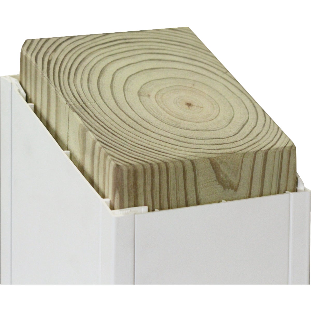 Beechdale 4 In. W. x 4 In. H. x 120 In. L. White PVC Smooth Post Wrap Image 2