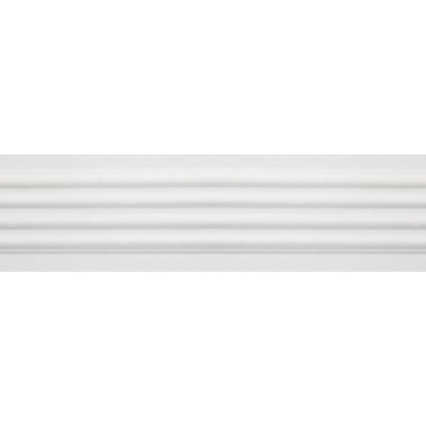 House of Fara 3/4 In. W. x 3 In. H. x 8 Ft. L. White MDF Fluted Casing Molding Image 3
