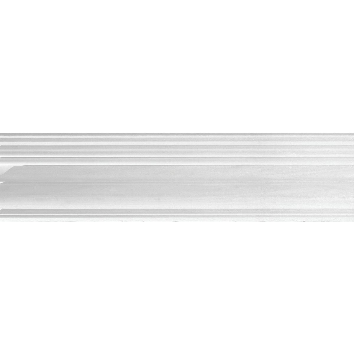 House of Fara 3/4 In. W. x 4-1/2 In. H. x 8 Ft. L. White Primed MDF Detail Crown Molding Image 2