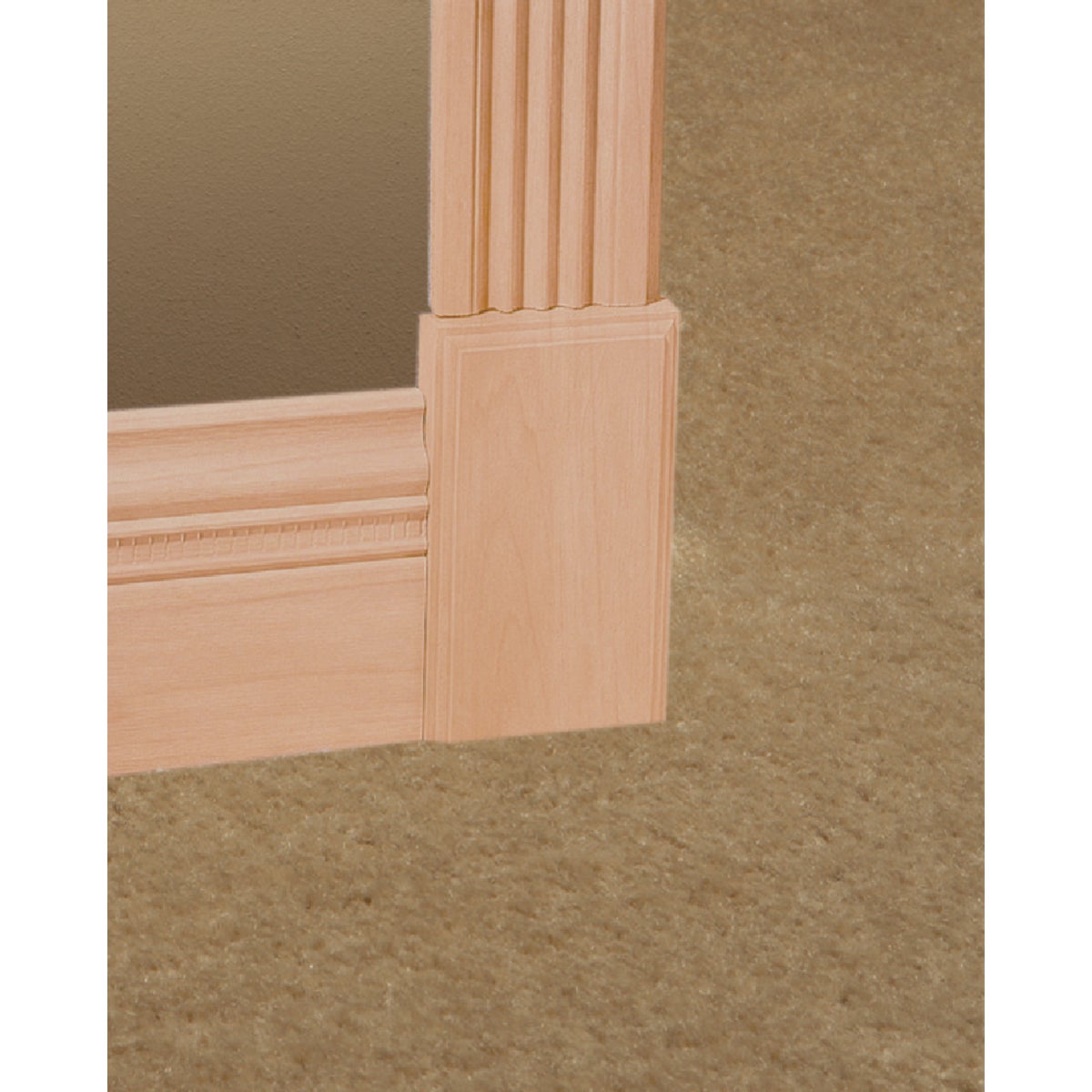House of Fara 3/8 In. W. x 2-3/4 In. H. x 8 Ft. L. Solid Red Oak Colonial Base Molding Image 2