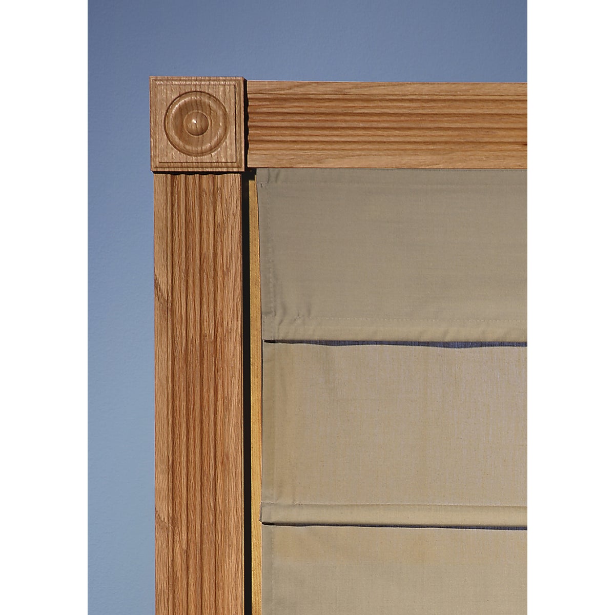 House of Fara 7/8 In. x 3-1/4 In. Unfinished Oak Rosette Block Image 4