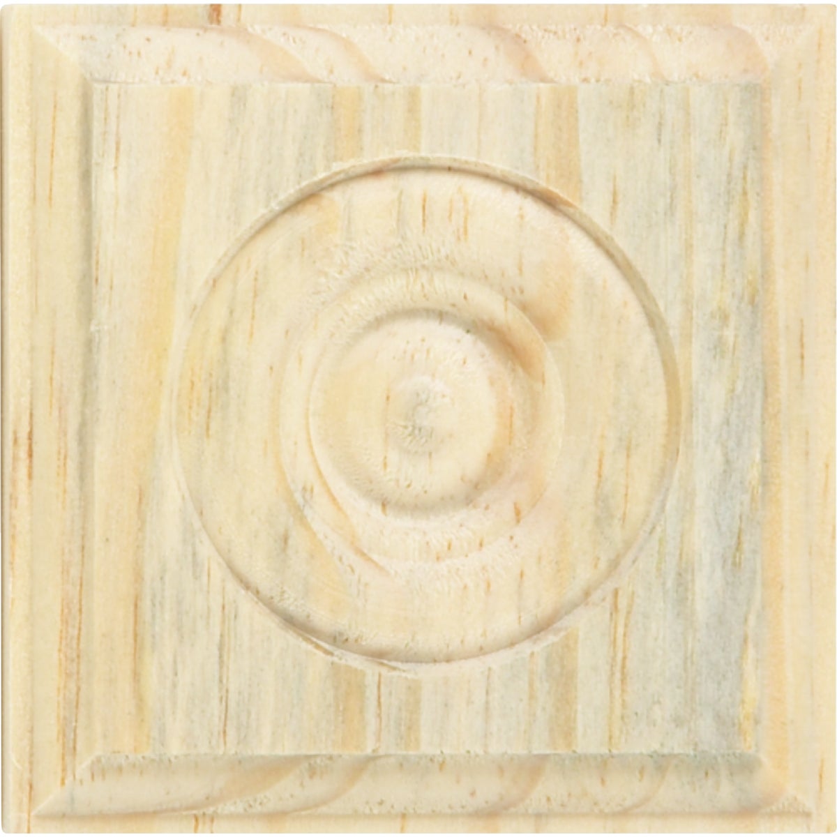House of Fara 7/8 In. x 2-1/2 In. Unfinished Pine Rosette Image 3