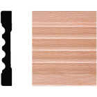 House of Fara 7/16 In. W. x 3 In. H. x 7 Ft. L. Natural Solid Oak Fluted Wood Casing Image 1