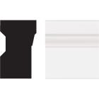 Royal 2 In. x 17 Ft. PVC Brick Molding Image 1