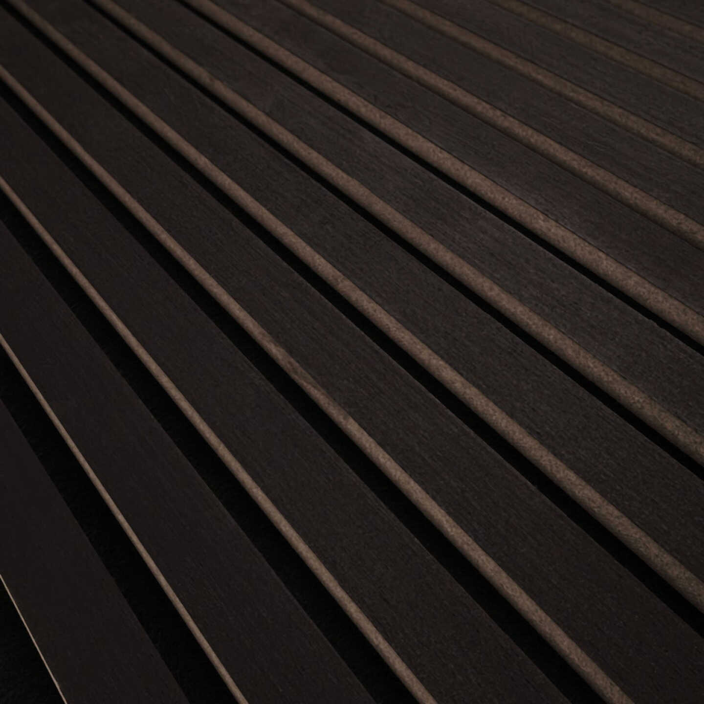 MSI 9-1/2 In. x 94-1/2 In. Black Acoustic Wood Slat Paneling (4-Pack) Image 4