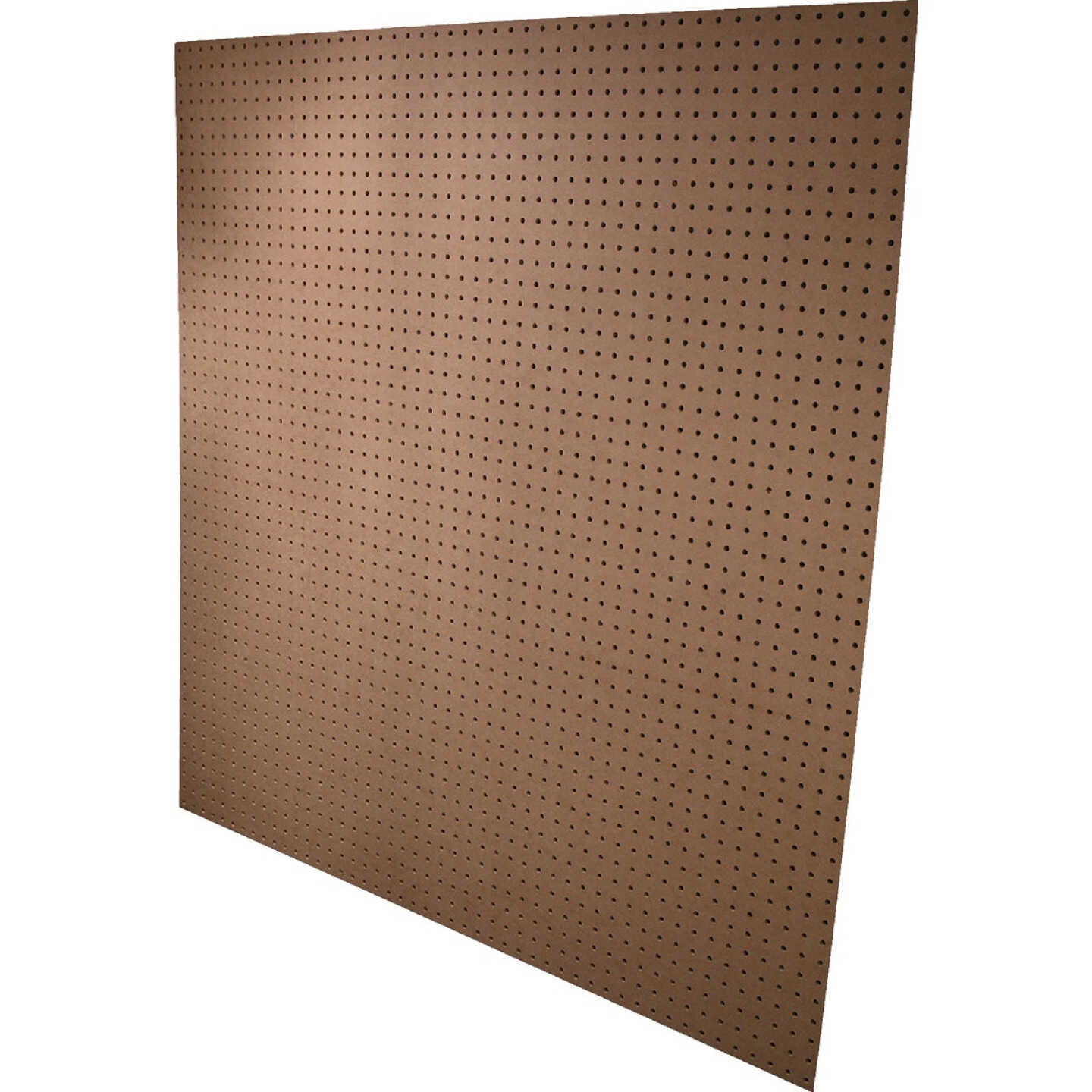 Alexandria Moulding 4 Ft. x 4 Ft. x 3/16 In. Brown MDF Pegboard Image 1
