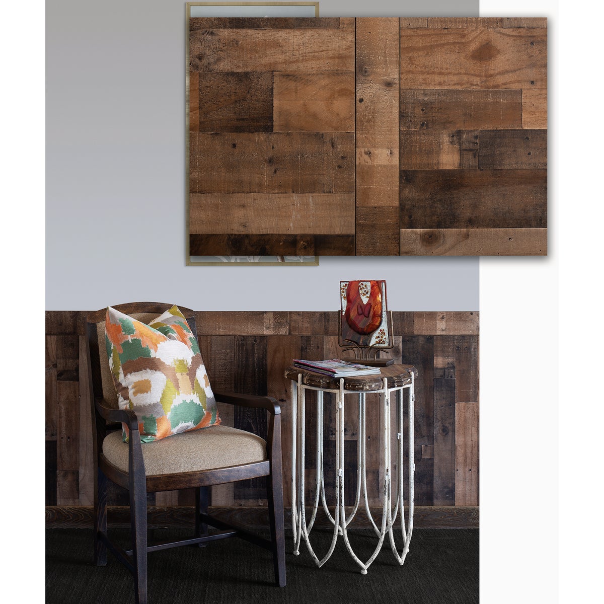 American Pacific 1/4 In. x 4 Ft. x 8 Ft. Bourbon Woods Wall Paneling Image 2