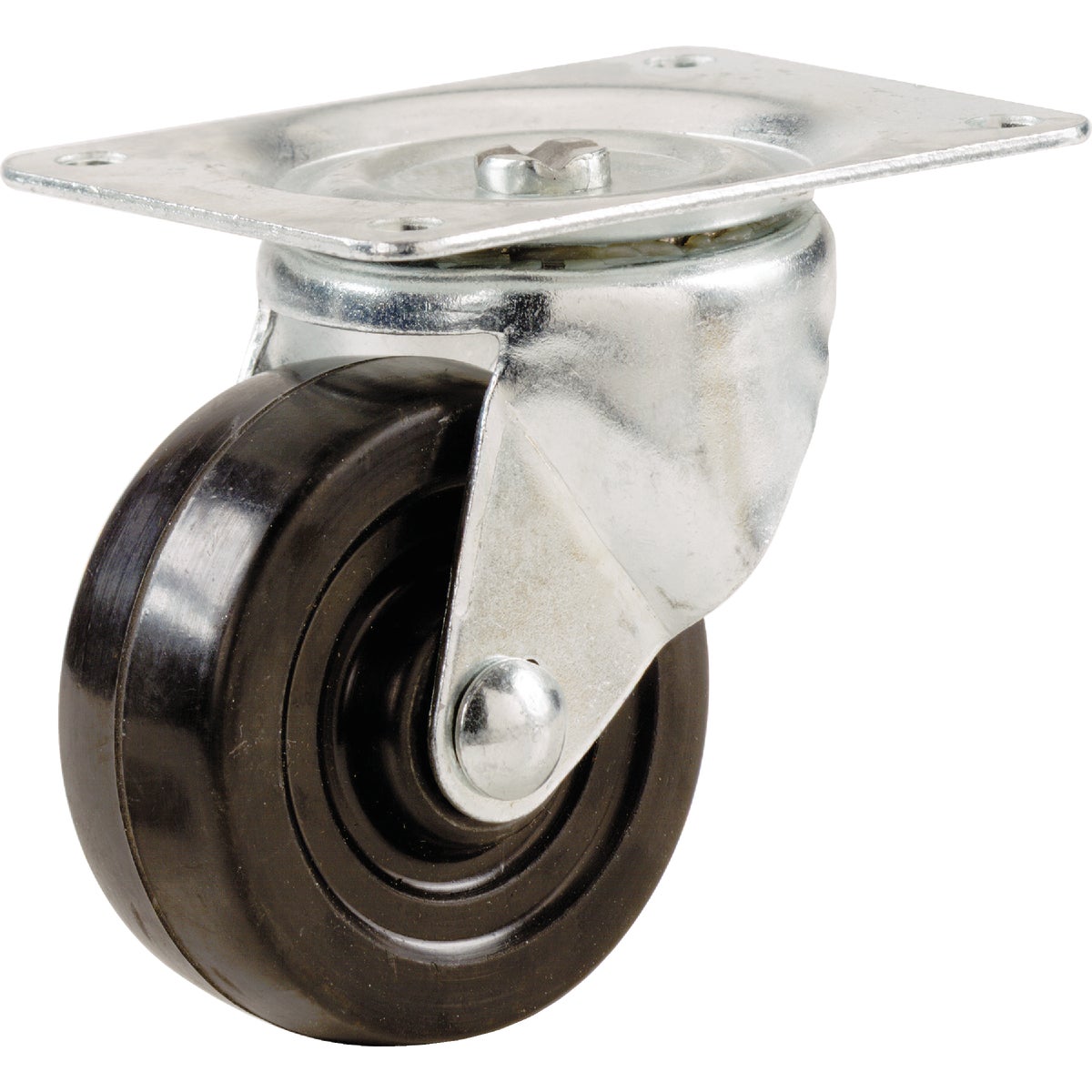 Shepherd Hardware 1-1/2 In. General-Duty Soft Rubber Swivel Plate Caster Image 1