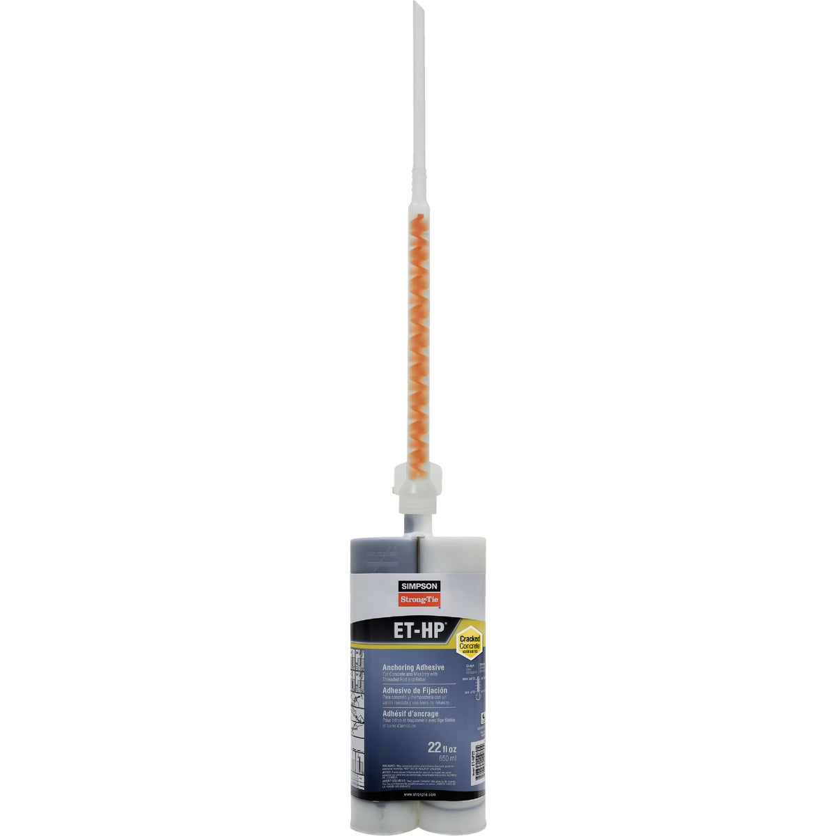 Simpson Strong-Tie 22 Oz. Epoxy Adhesive Cartridge with Nozzle & Extension