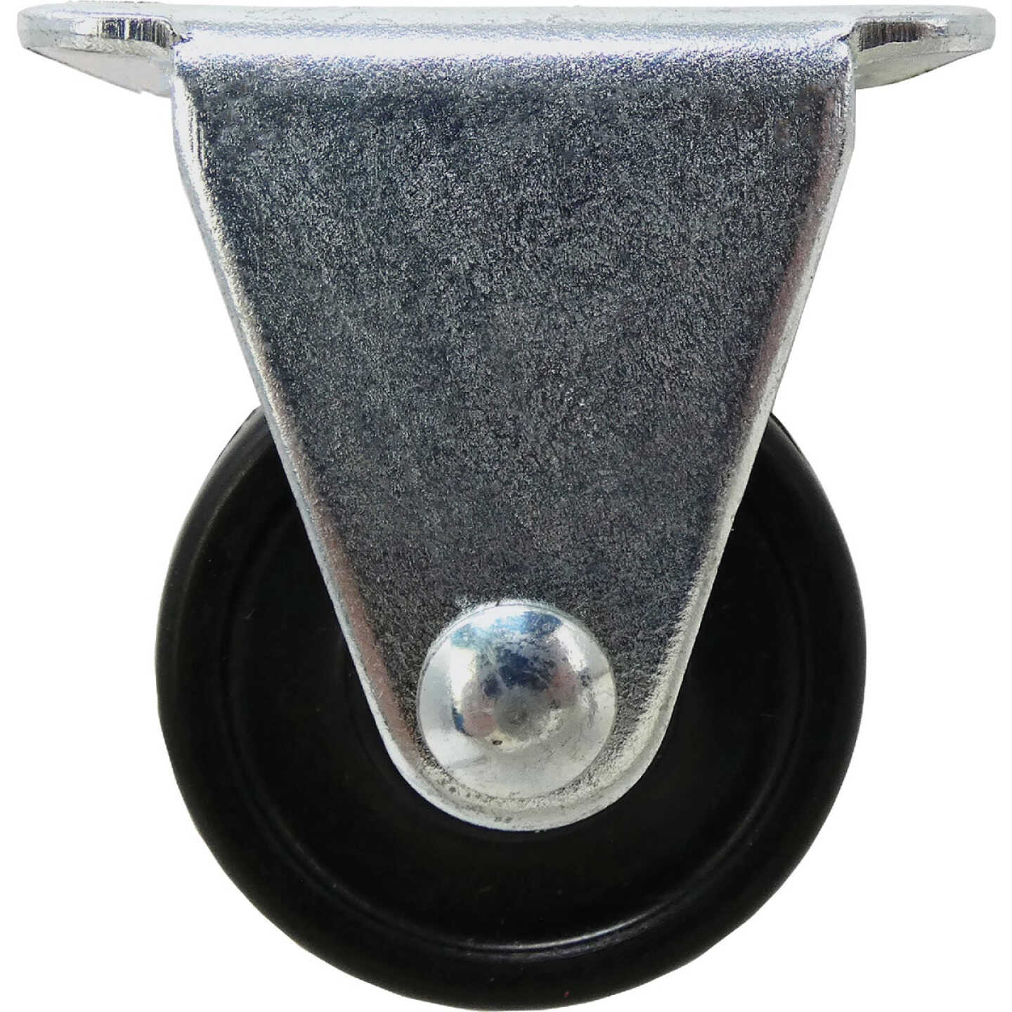 Shepherd Hardware 1-1/2 In. General-Duty Rubber Rigid Plate Caster Image 1