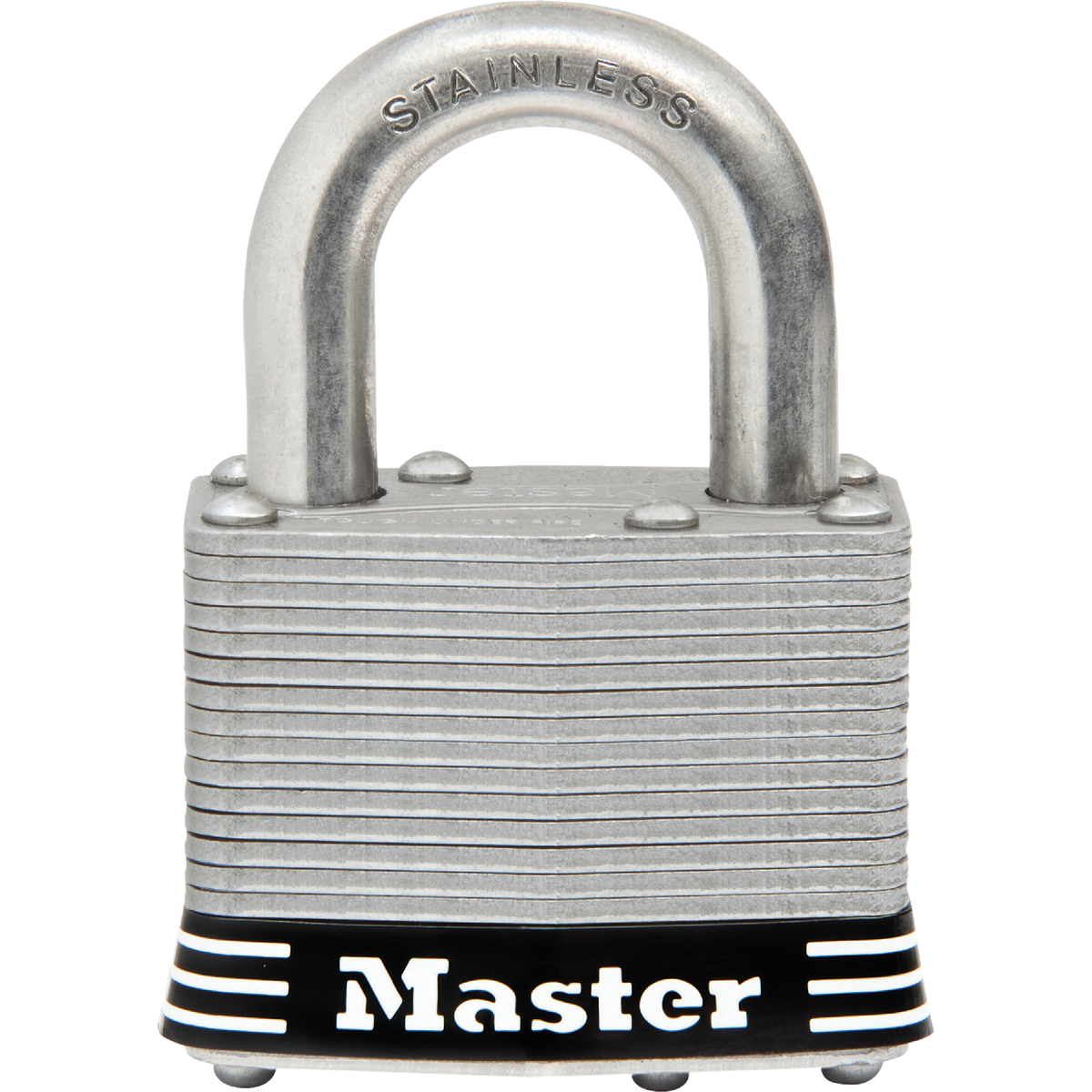 Master Lock 2 In. Laminated Stainless Steel Keyed Padlock with 1 In. Shackle Image 1