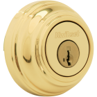 Kwikset Signature Series Polished Brass Single Cylinder Deadbolt Image 5