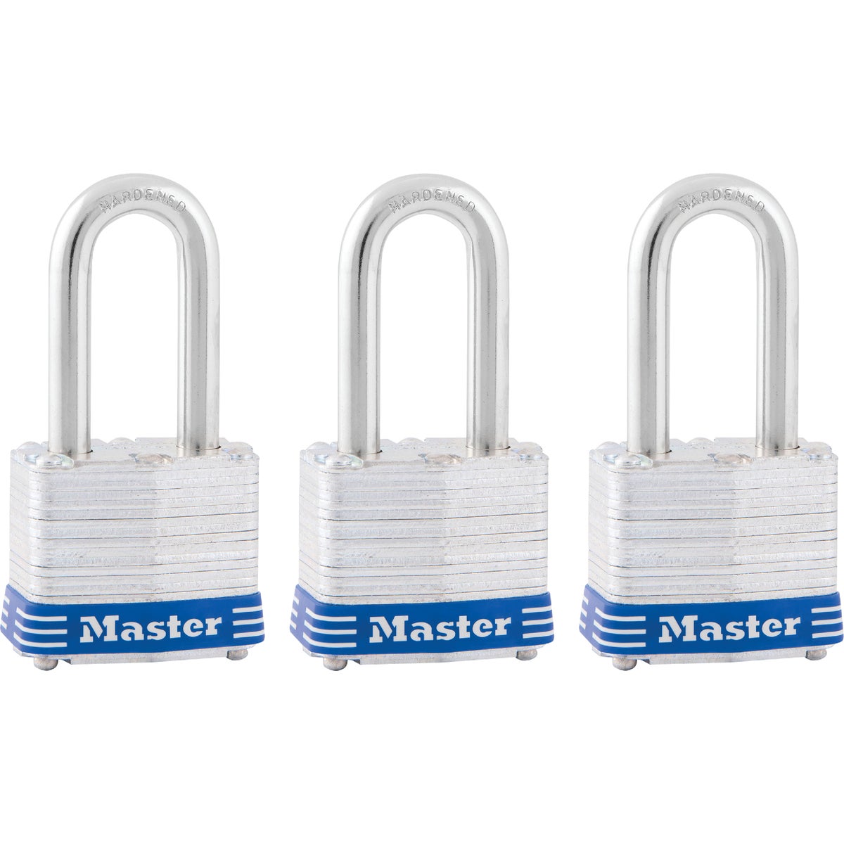Master Lock 1-9/16 In. Laminated Steel Keyed Padlock (3-Pack) Image 1